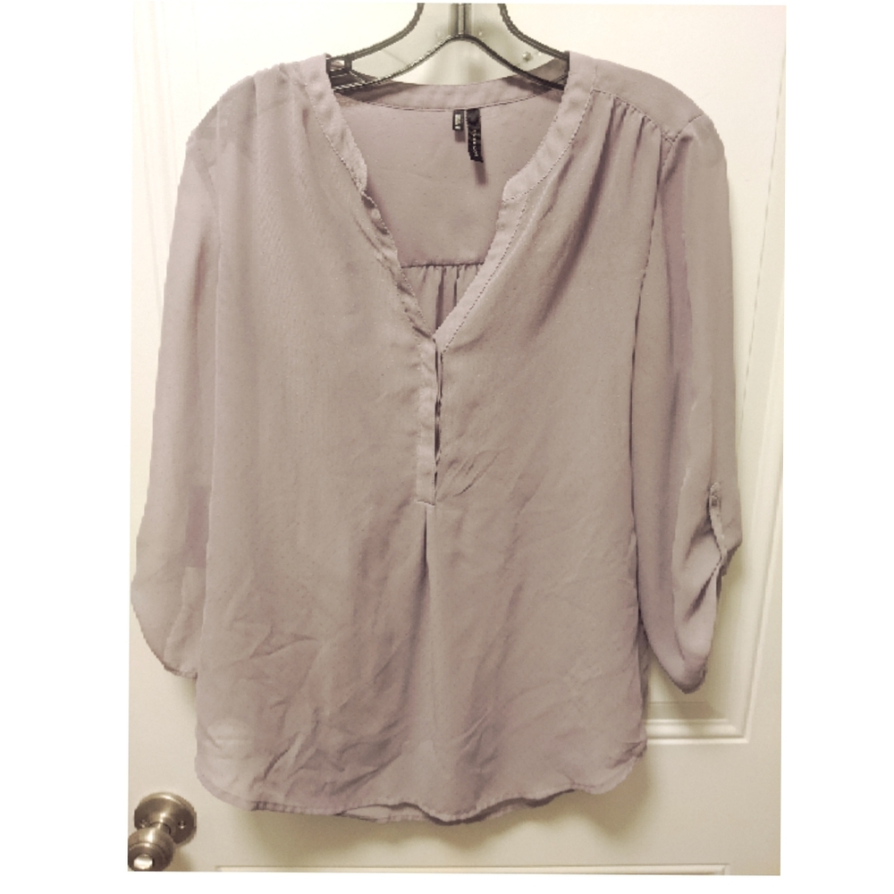 Purple Sheer Blouse